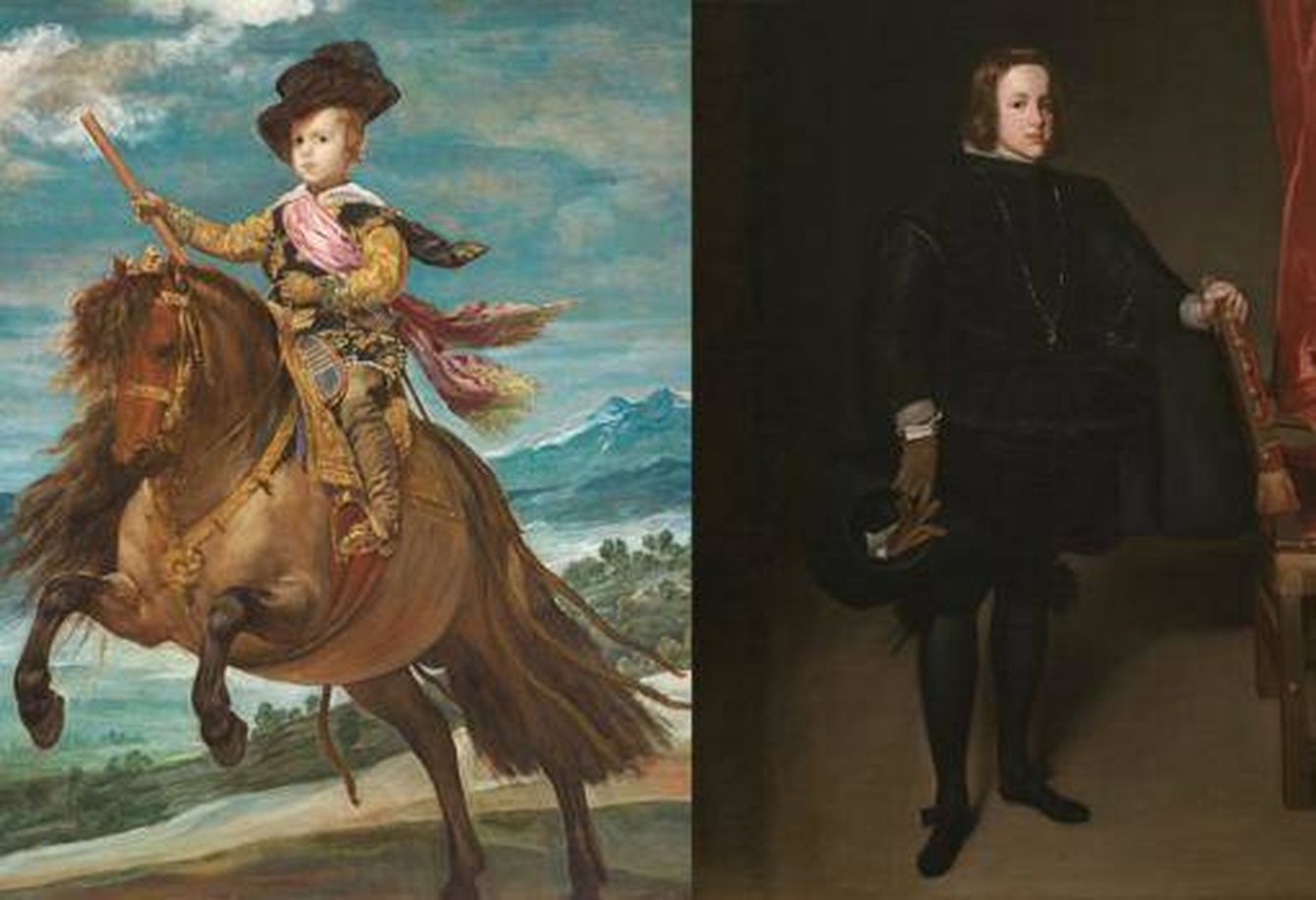 'El Príncipe Baltasar Carlos a caballo' de Velázquez (1634-1635) y 'El Príncipe Baltasar Carlos' de Juan Bautista Martínez del Mazo (1645)