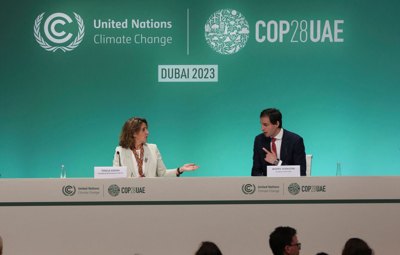 Comparecencia de la Unión Europea en la COP28. (Reuters/A. Alfiky)