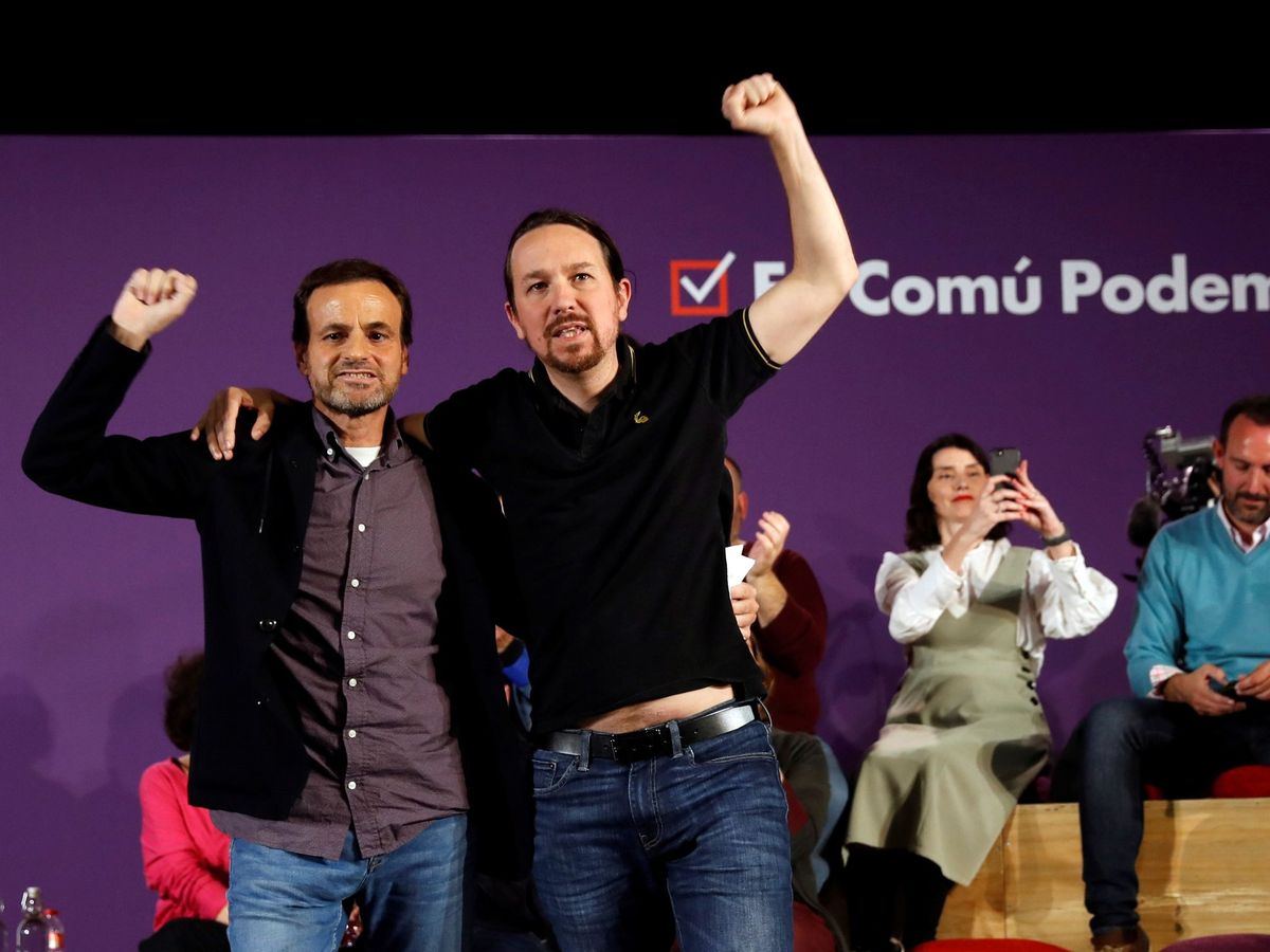 Foto: Jaume Asens y Pablo Iglesias. (EFE)