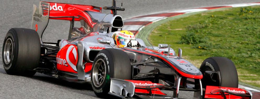 Foto: Lewis Hamilton marca el mejor tiempo en Montmeló