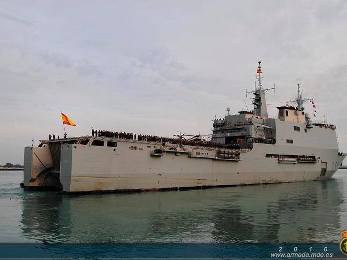 Foto: El buque Castilla. (Armada Española)