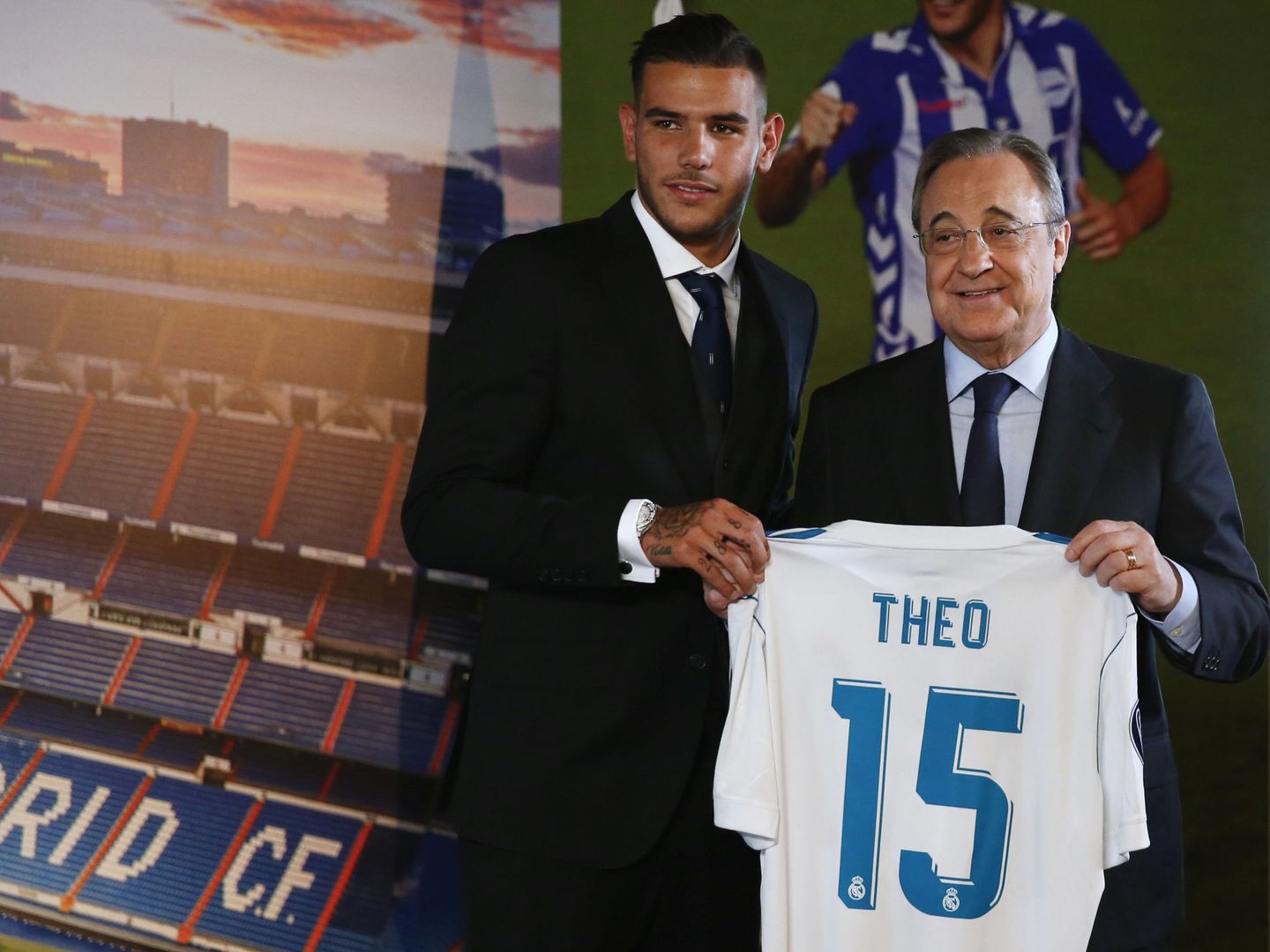 Theo, el día de su presentación con el Real Madrid. (EFE)