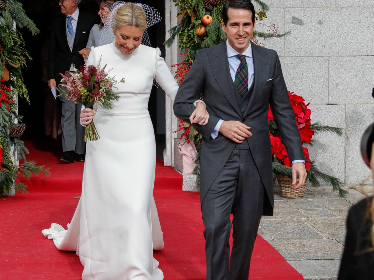Foto: Cristina Reyes y Jorge Puras, recién casados. (Gtres)
