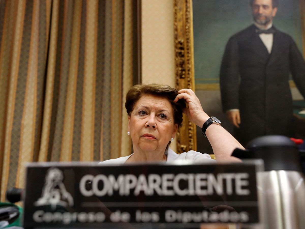 Foto: Magdalena Álvarez, en el Congreso de los Diputados. (EFE / Juan Carlos Hidalgo)