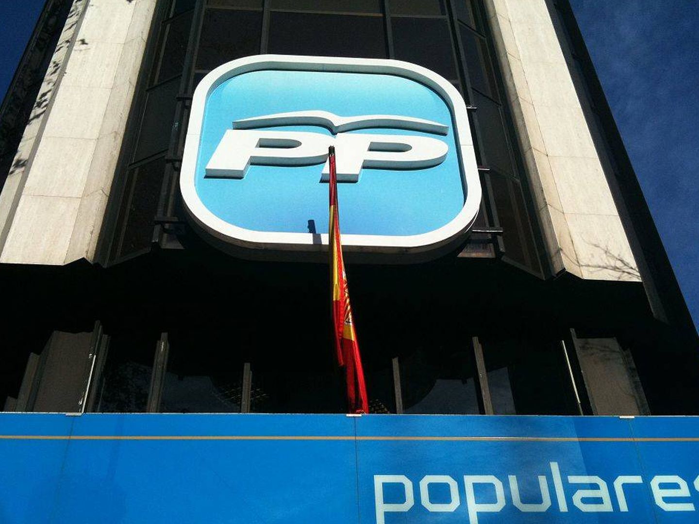 Fachada de la sede del PP en la calle Génova de Madrid.