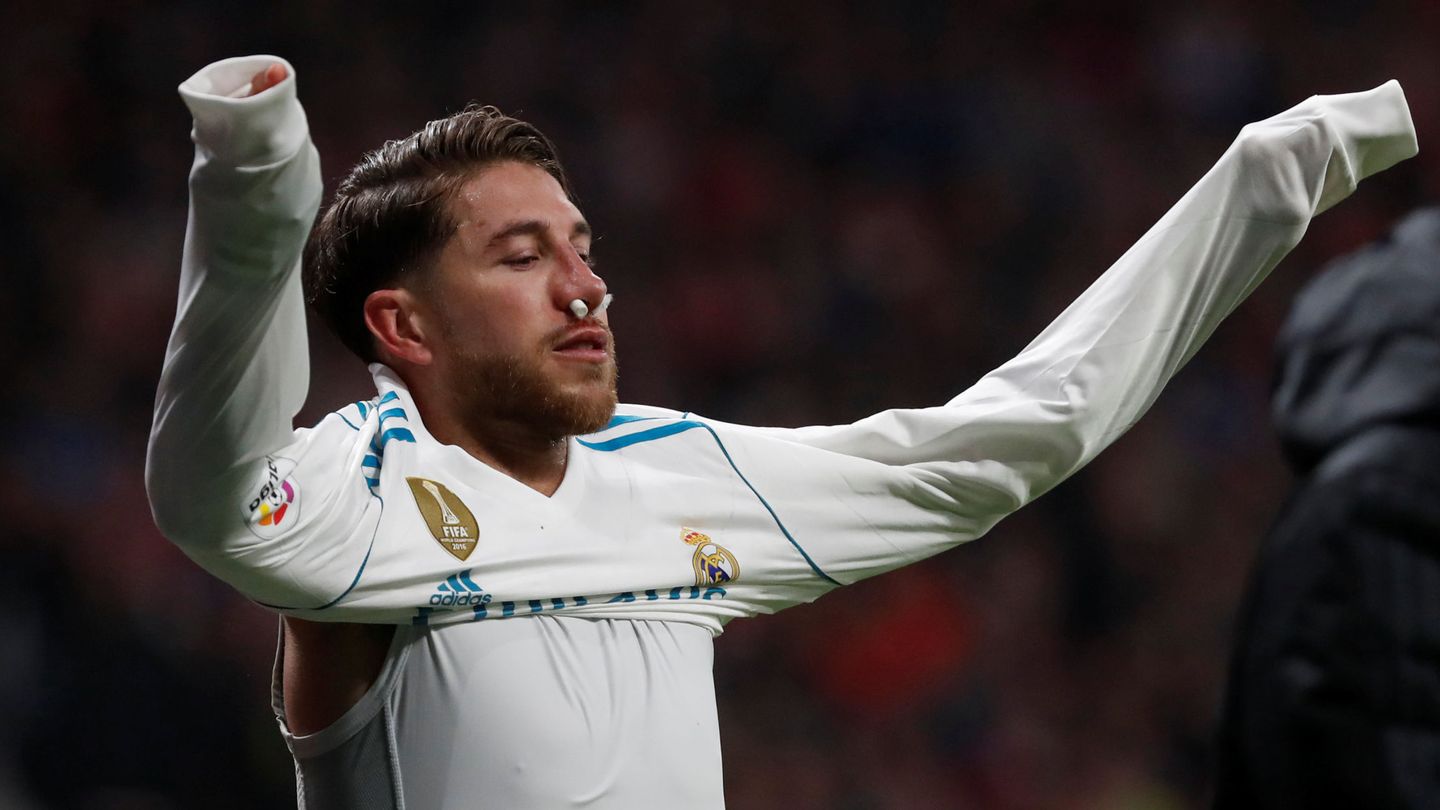 Sergio Ramos se retiró en el descanso. (Reuters)