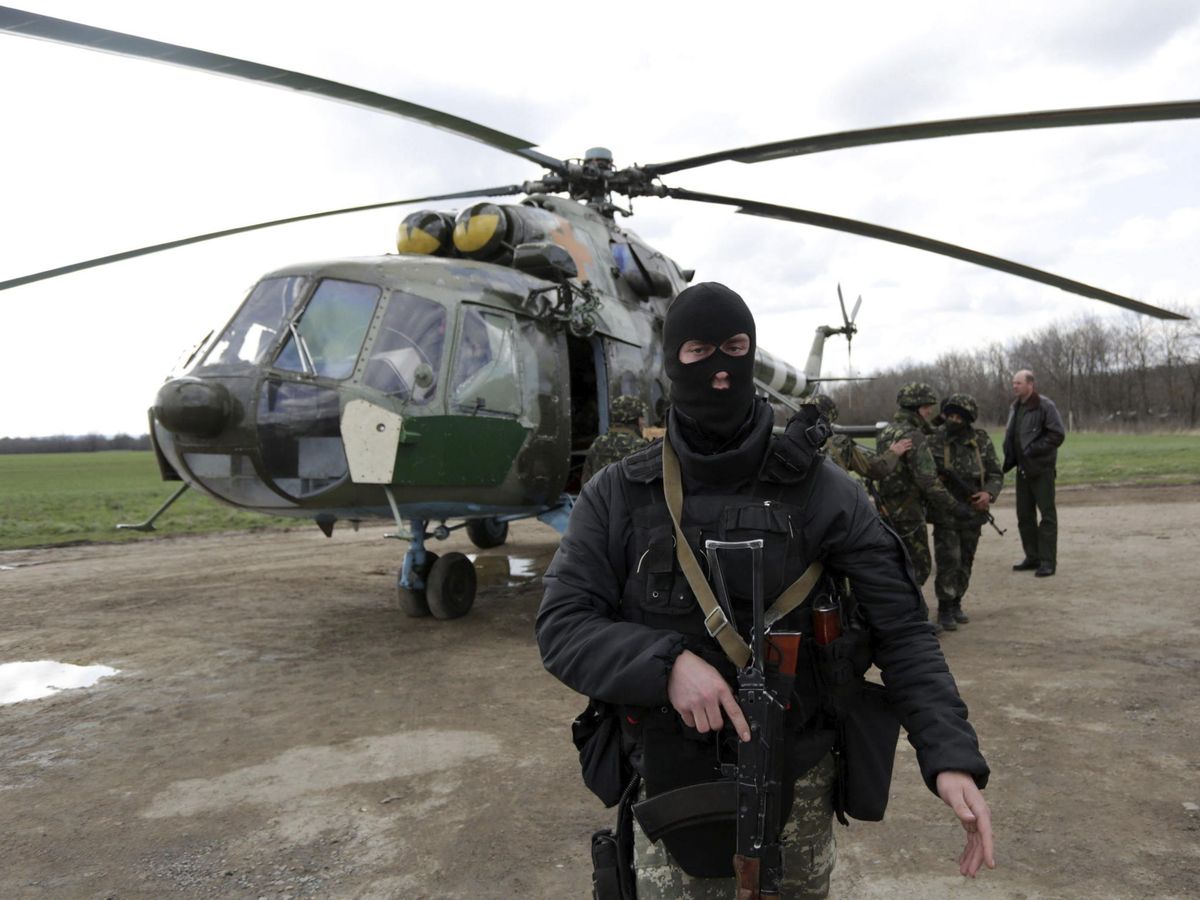 Foto: Soldados ucranianos en Izium. (EFE/Anastasia Vlasova)
