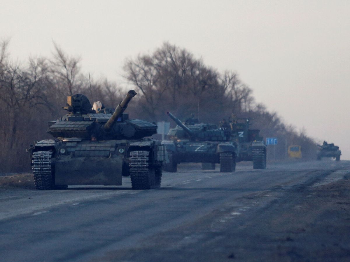 Foto: Tanques rusos, cerca de Mariúpol. (Reuters/Alexander Ermochenko)