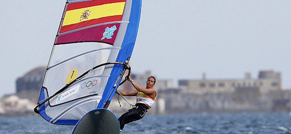 Foto: Marina Alabau, obligada a pasarse al Kite Surf por un despiste a la española