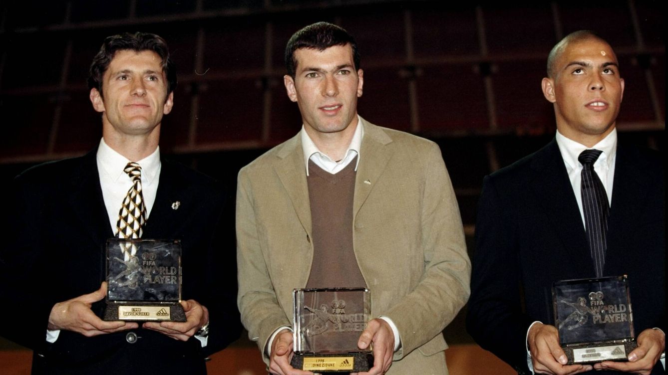 Foto: Davor Suker, Zinédine Zidane y Ronaldo. (Getty)