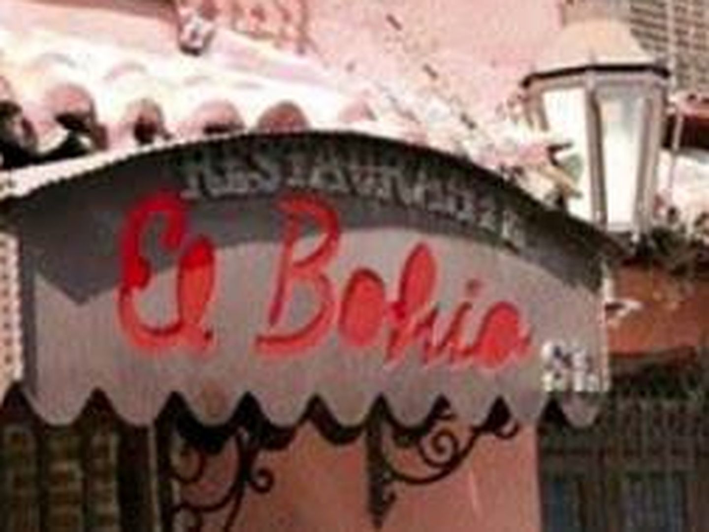 Rótulo del restaurante El Bohío, en Illescas.