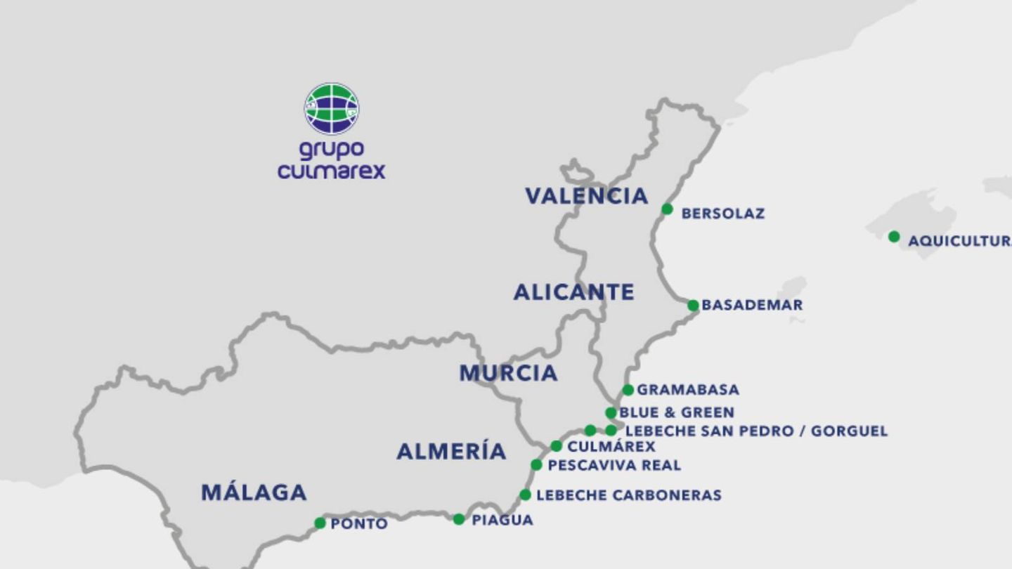 Las granjas de Culmárex en España.