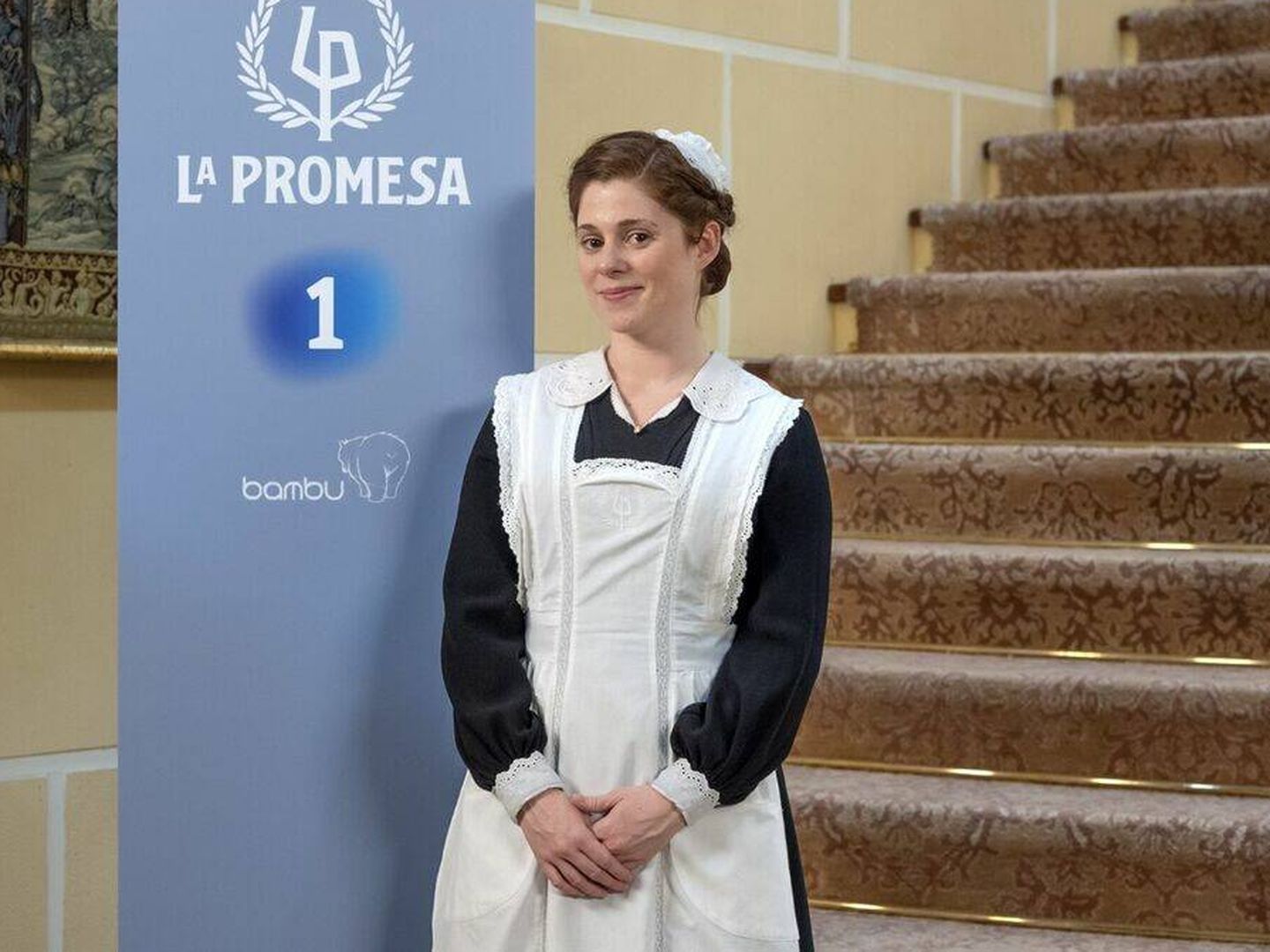 La actriz Sara Molina en el papel de María Fernández, en una imagen promocional de la serie 'La Promesa'. (RTVE)