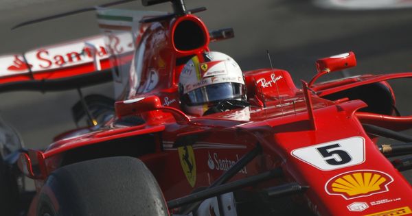 Foto: Vettel, durante el Gran Premio de Azerbaiyán. (EFE)