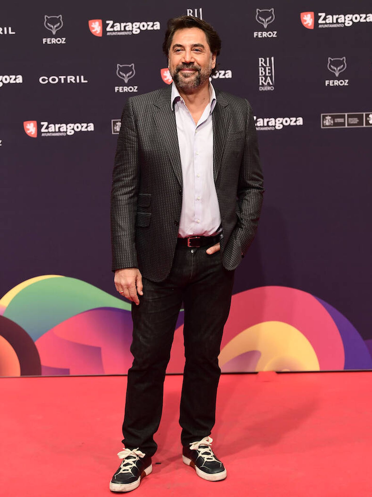 Javier Bardem en la alfombra roja de los Premios Feroz. (Limited Pictures/JG)