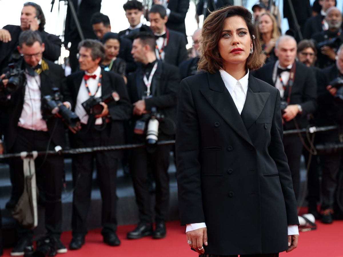 Foto: María Leon, en el 76º Festival de Cine de Cannes. (EFE/EPA/Mohammed Badra)