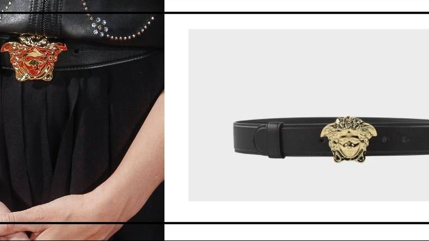 Detalle del cinturón de Penélope Cruz. (Limited Pictures/Web de Versace)