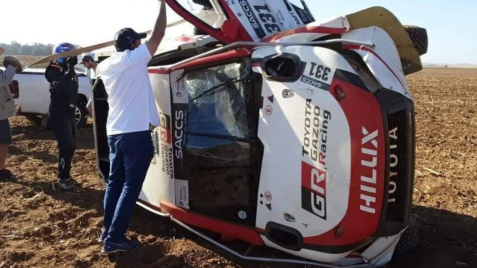 Foto: Así quedó el Toyota de Alonso y Coma tras sufrir el accidente