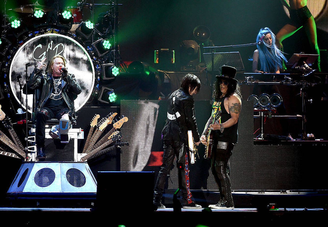 Actuación de Guns N' Roses  (Foto de Kevin Winter/Getty Images for Coachella).