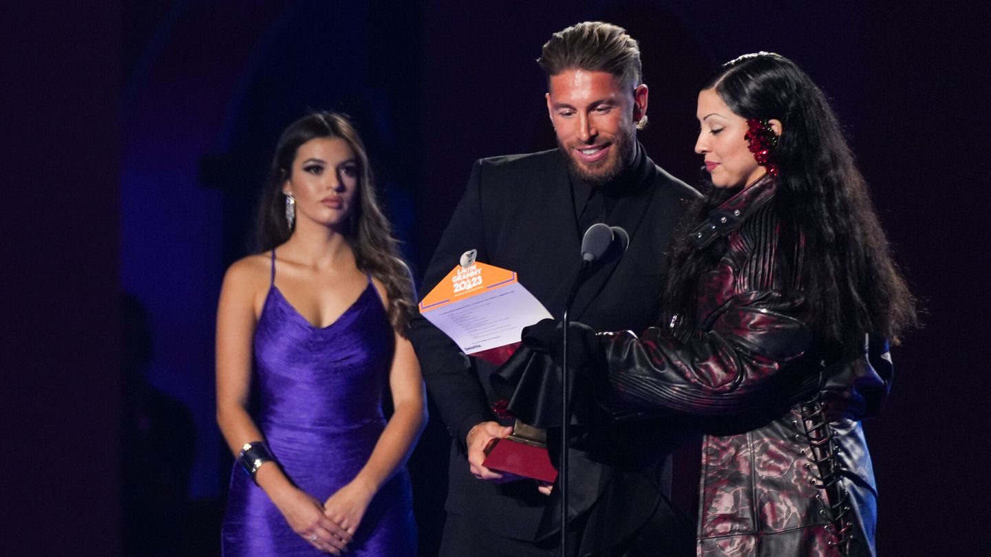 El futbolista Sergio Ramos durante la gala de entrega de los Latin Grammy 2023. (Europa Press)