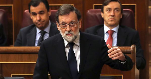 Foto: El jefe del Ejecutivo, Mariano Rajoy, durante su intervención en la sesión de control al Gobierno en el Congreso de los Diputados. (EFE)