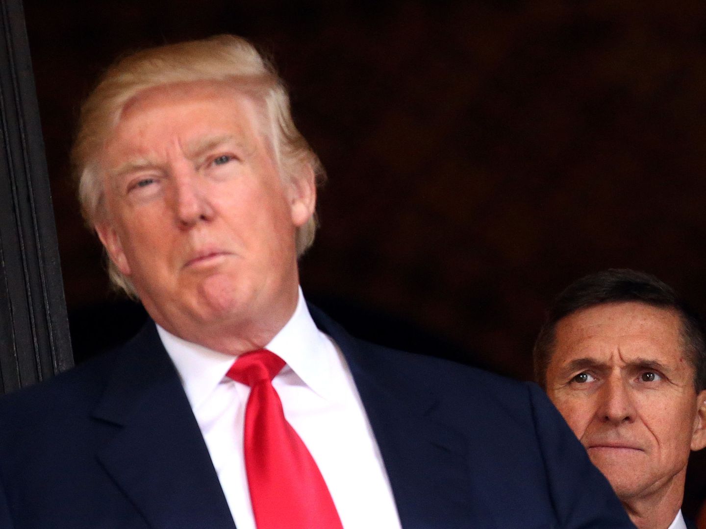 Donald Trump, secundado por el general Michael Flynn (Reuters)