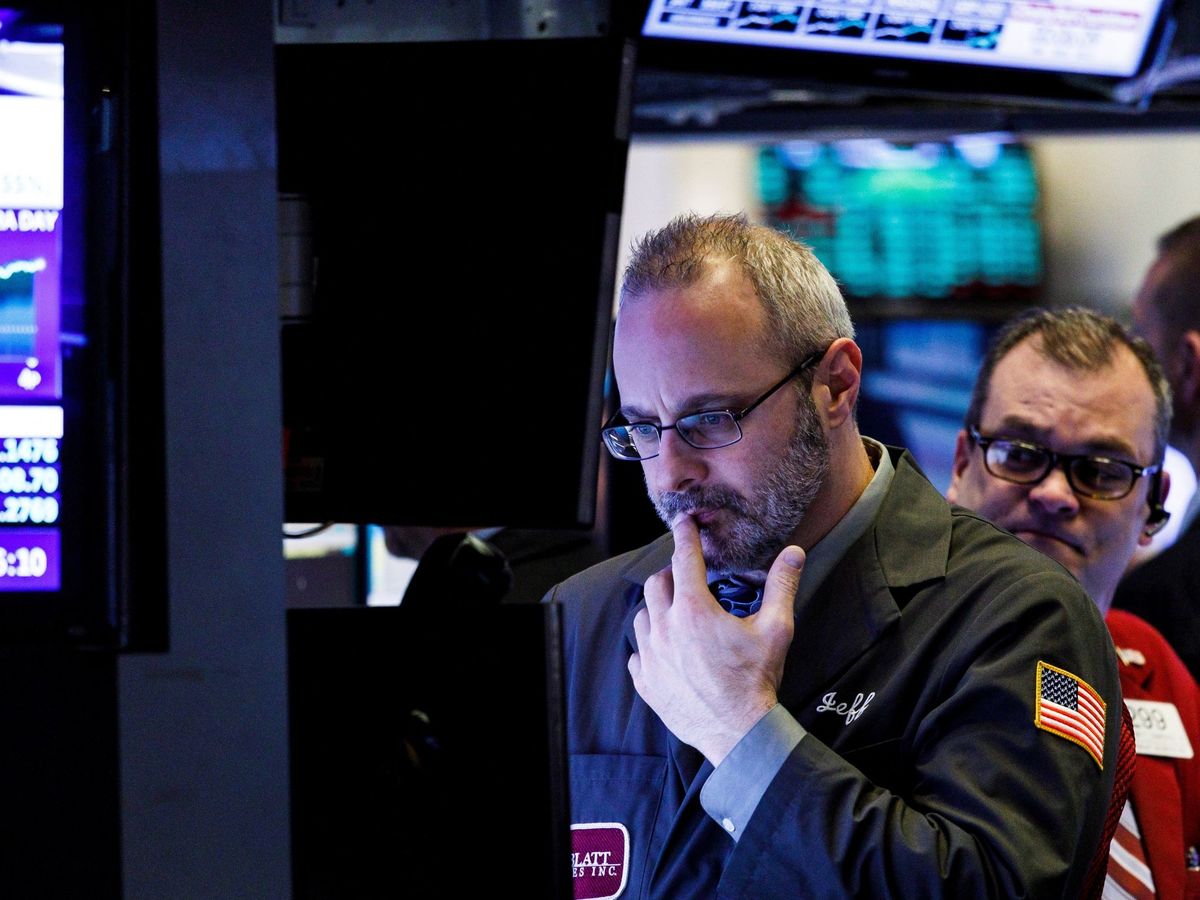 Foto: Operador de bolsa en Wall Street.