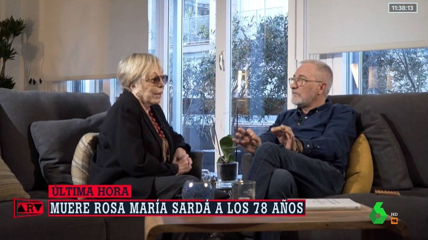 Rosa María y su hermano Xavier Sardà. (Atresmedia)
