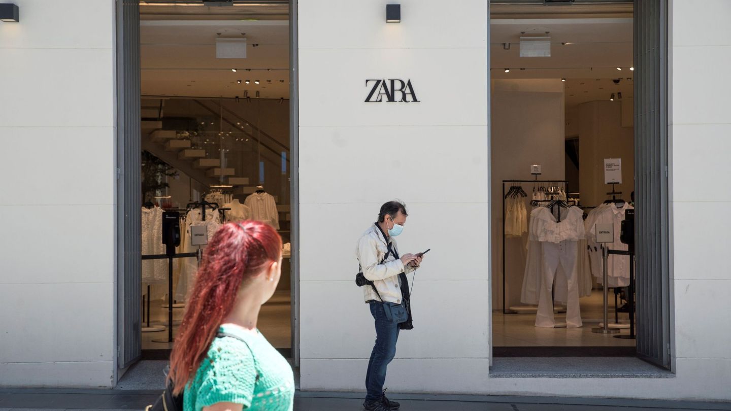 Vista de una tienda de Zara en Madrid.