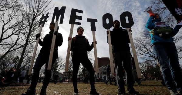 Foto: Concentración #METOO en Cambridge, Massachusetts. (Reuters)
