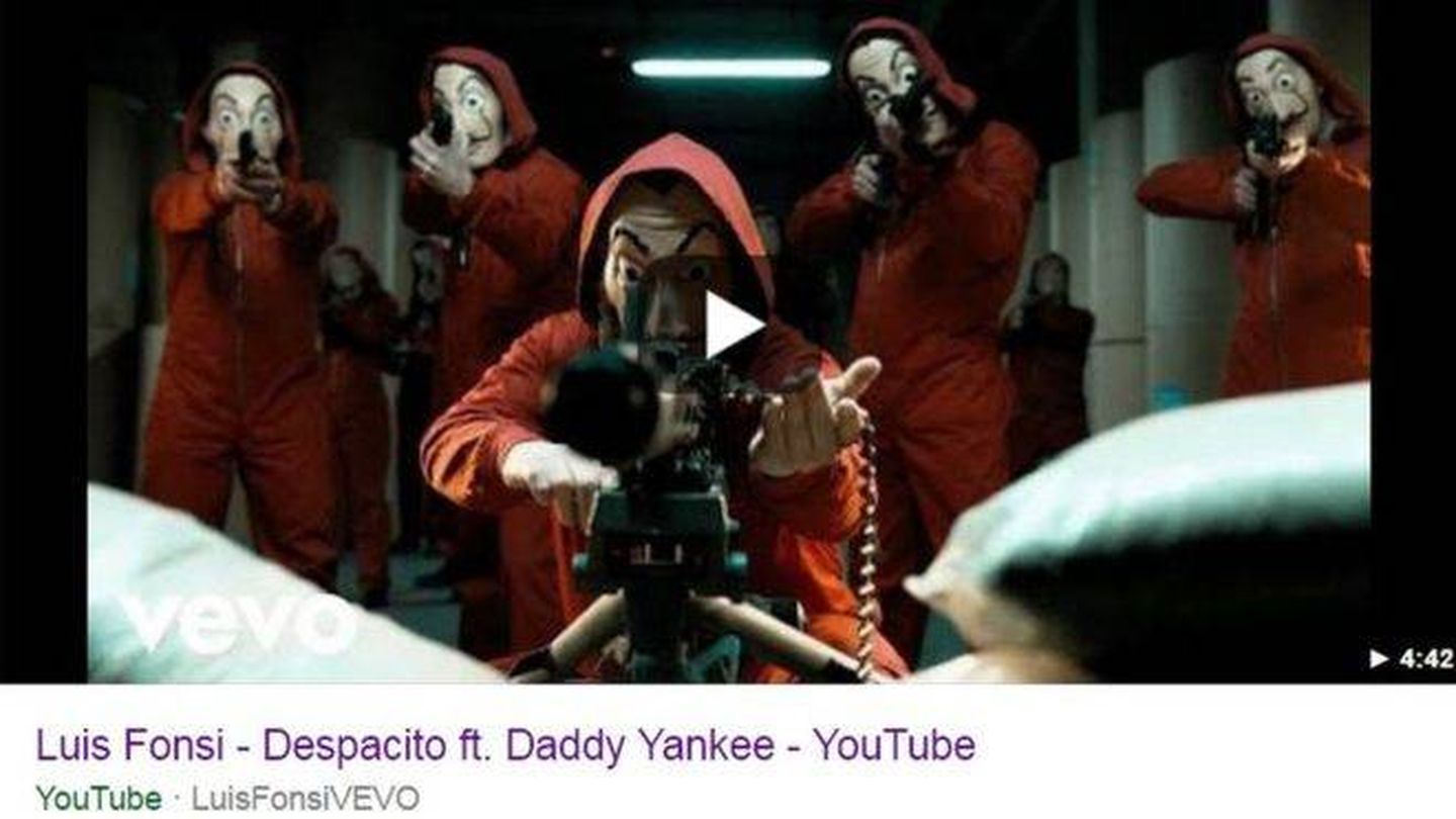 Así se ve ahora mismo el vídeo de Despacito (Foto: Google)