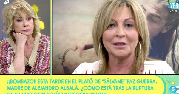 Foto: Paz Guerra, madre de Alejandro Albalá en 'Sálvame' (Telecinco)