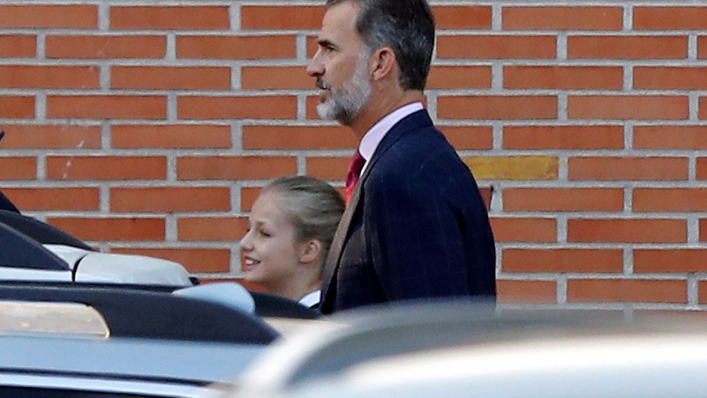 Don Felipe junto a su hija, la Princesa de Asturias. (EFE)