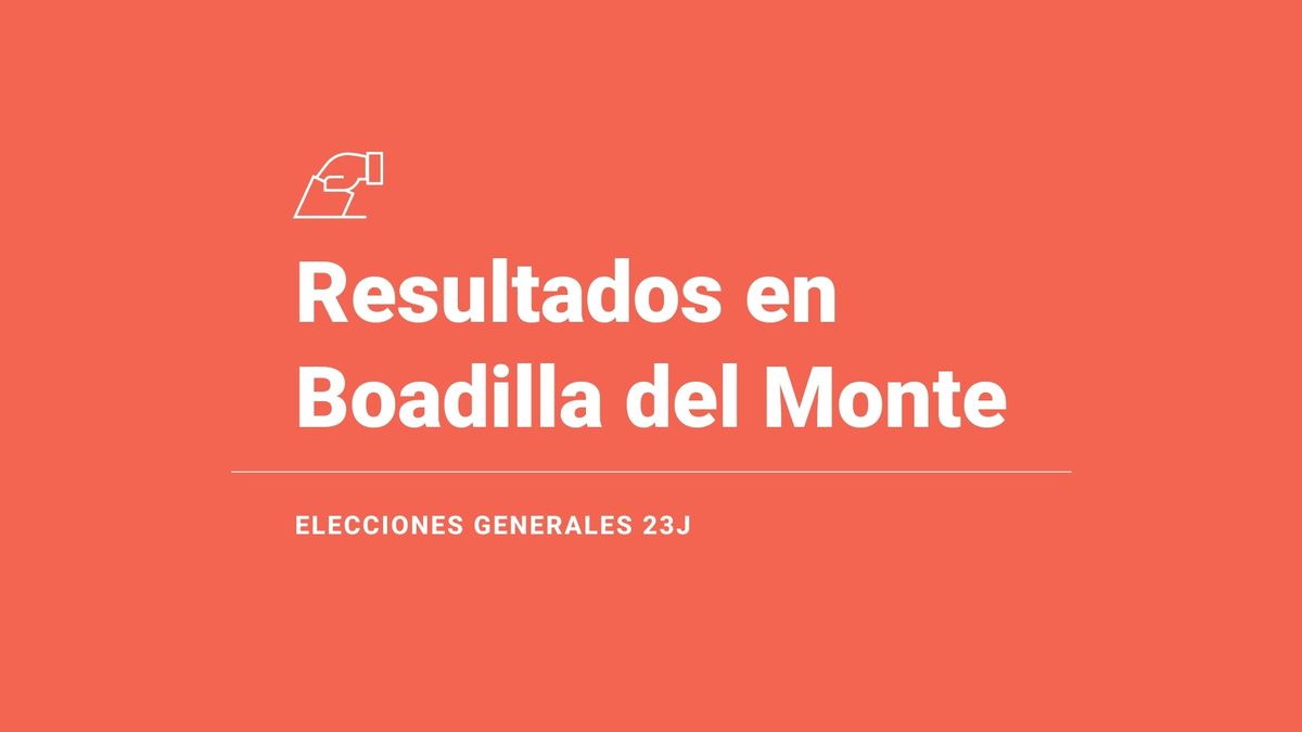 Votos, escaños, escrutinio y ganador en Boadilla del Monte: resultados de las elecciones generales del 23 de julio del 2023