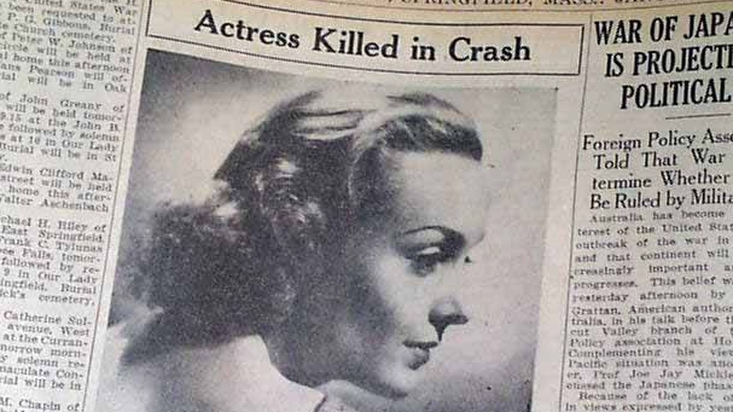 Titular sobre la muerte de Carole Lombard en 1942.