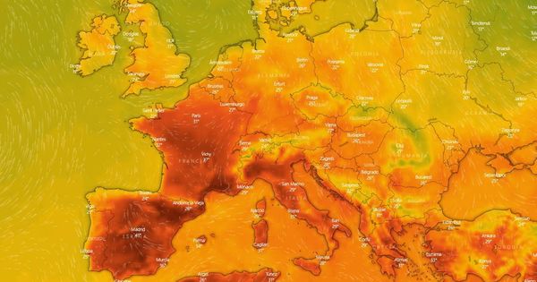 Foto: Así está afectando la ola de calor a Europa. (Open Streets Maps)