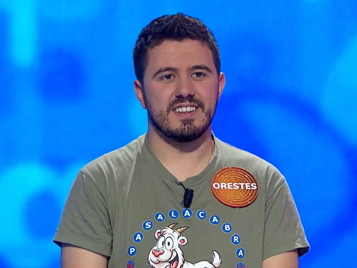 Foto: Orestes, en 'Pasapalabra'. (Antena 3)