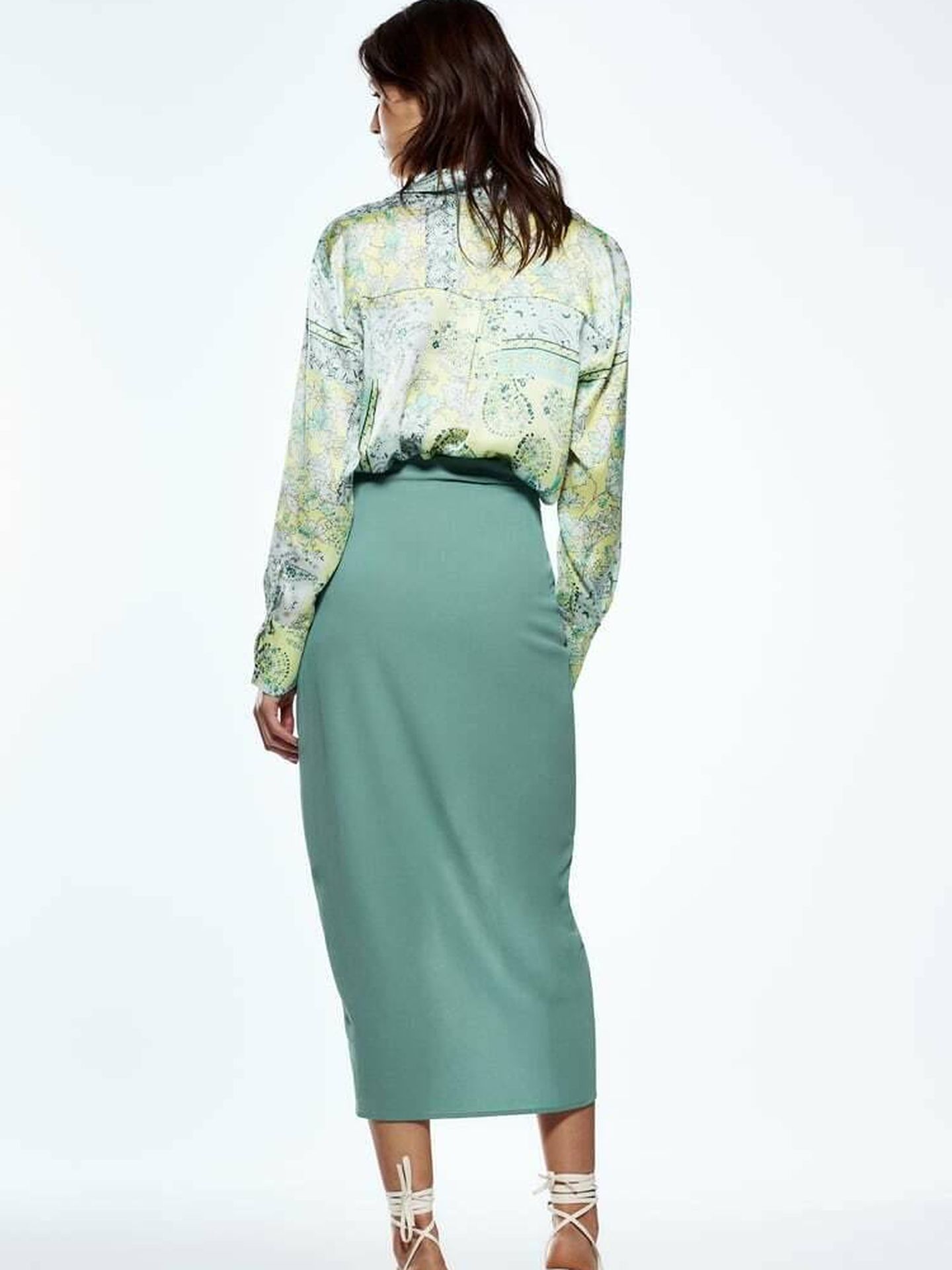 La falda pareo más vendida de Zara. (Cortesía)