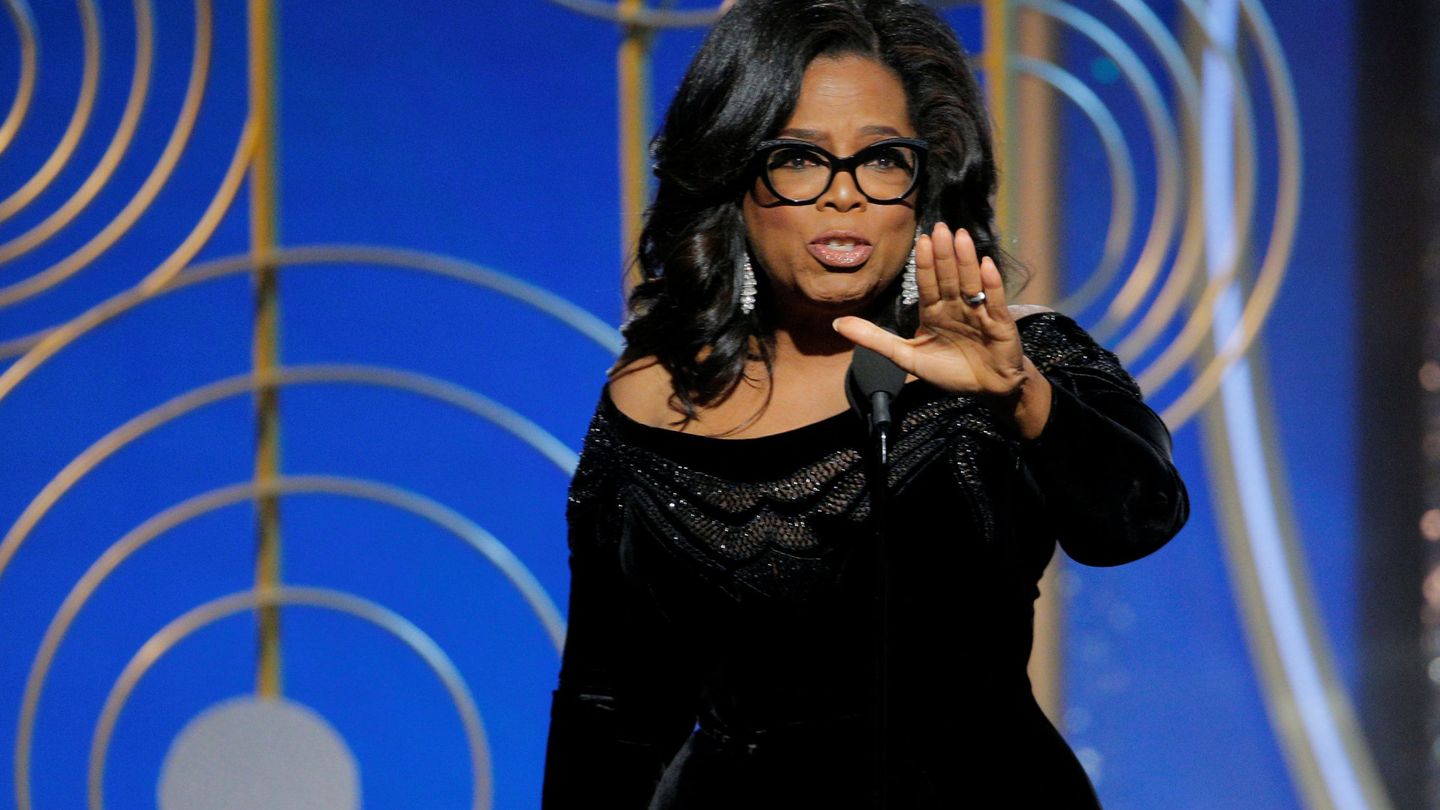 Oprah Winfrey, durante su discurso de agradecimiento del premio Cecil B. DeMille.
