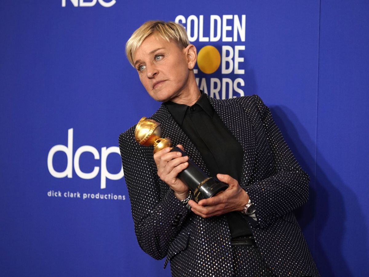 Foto: Los Globos de Oro 2023, su regreso tras la polémica. En la imagen, Ellen DeGeneres en 2020. (Reuters/Mike Blake)