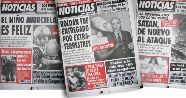 Foto: Selección de portadas de 'Noticias del Mundo'. (Imagen: EC)