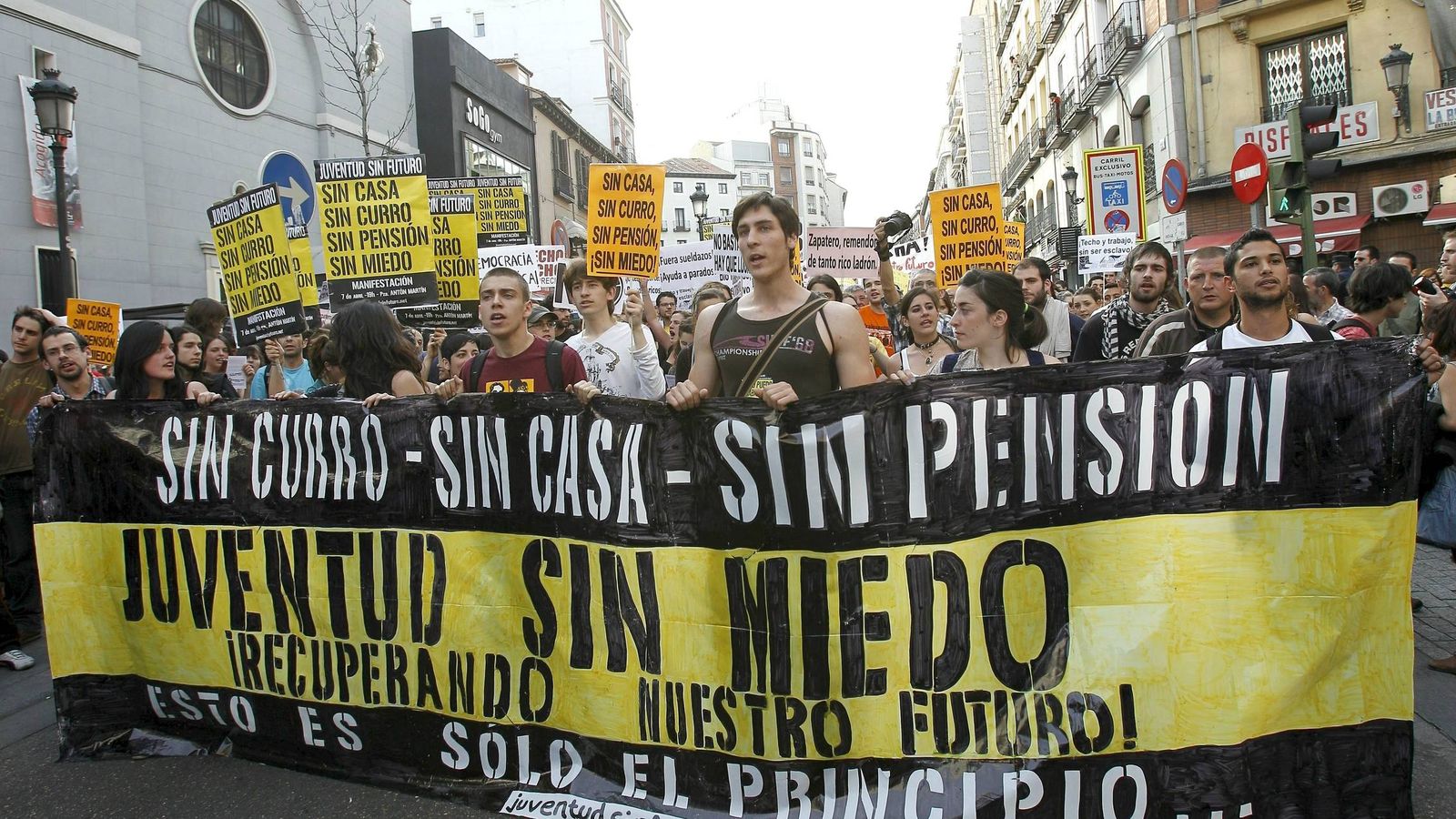 Foto: Manifestación de un grupo de jóvenes en 2011. (EFE)