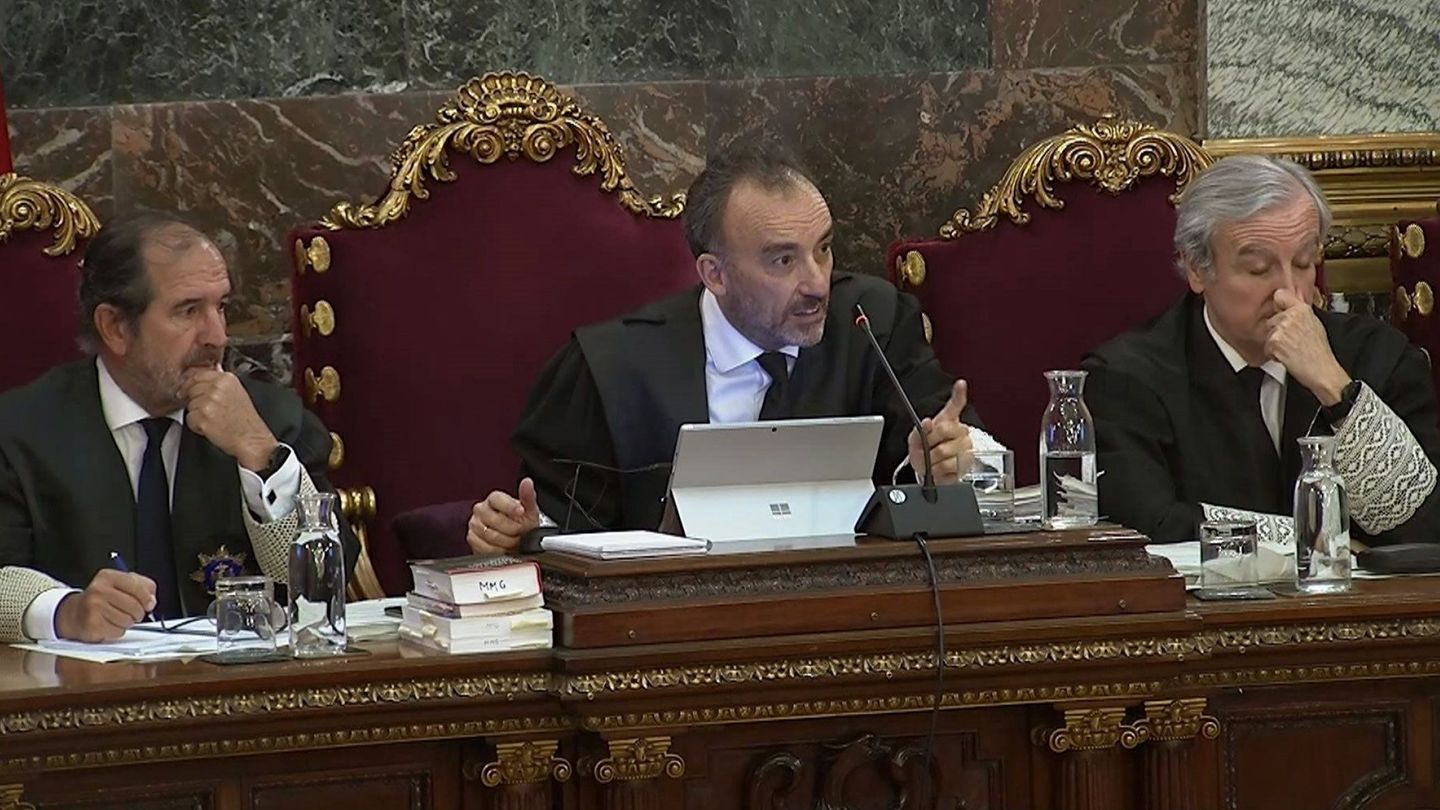 Imagen tomada de la señal institucional del Tribunal Supremo, del presidente del tribunal, Manuel Marchena