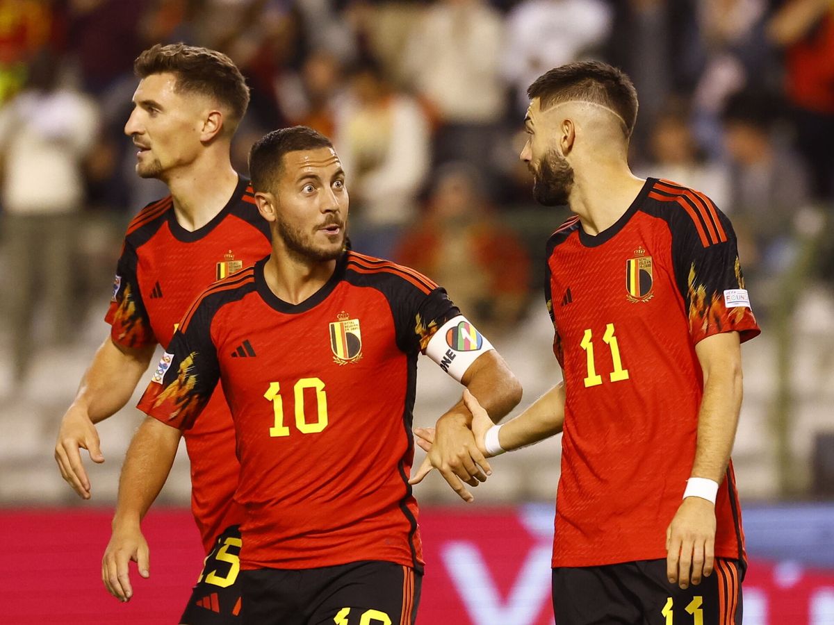 Cuerpo tema grua Hazard y Lukaku no fallan a su cita con Bélgica de cara al Mundial de Qatar