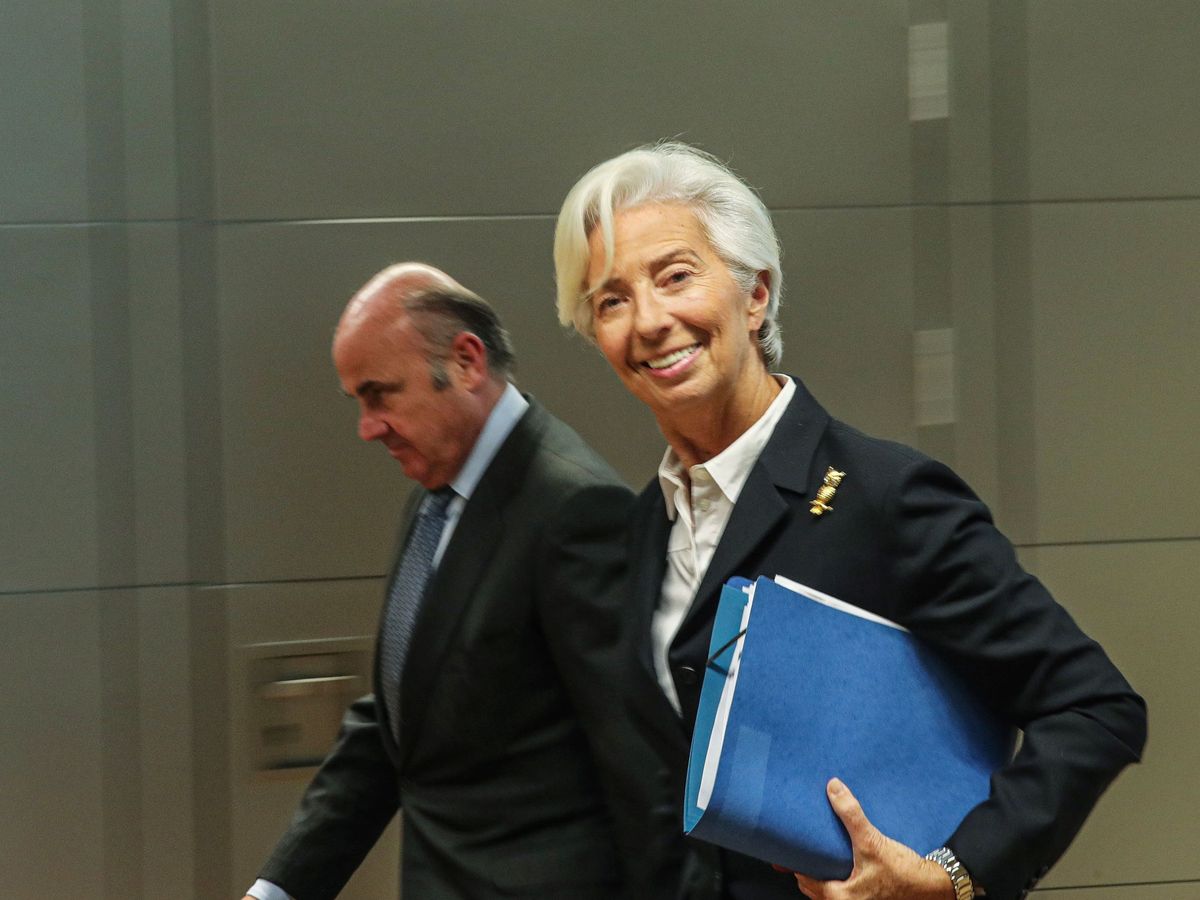 Foto: La presidenta del BCE, Christine Lagarde, junto al vicepresidente, Luis de Guindos. (EFE)