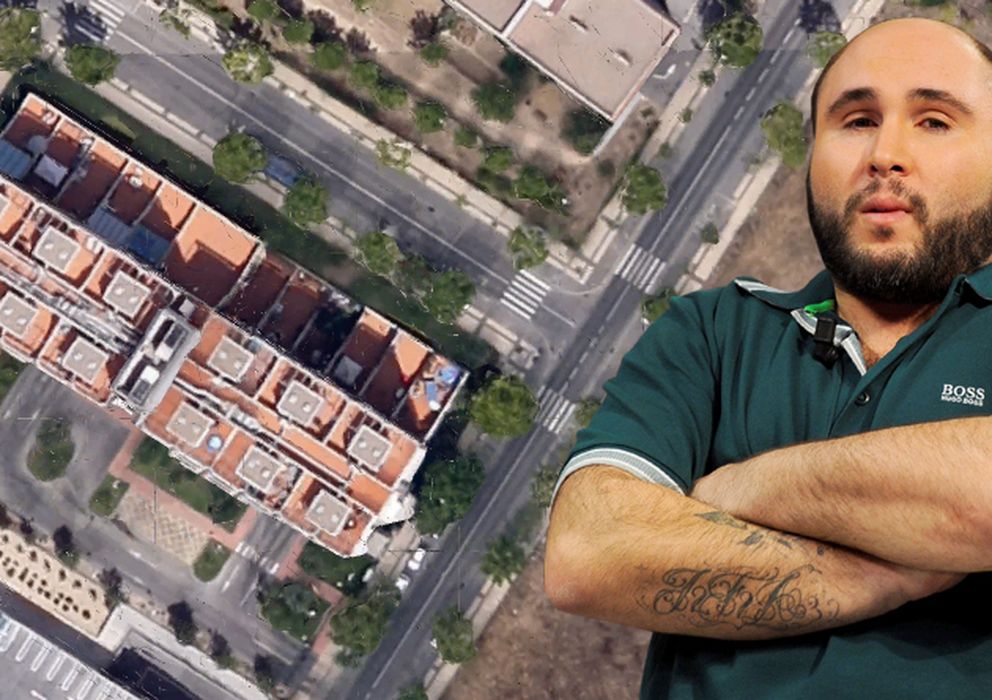 Foto: Kiko Rivera con una imagen aérea de su loft en Madrid (Montaje: Vanitatis)
