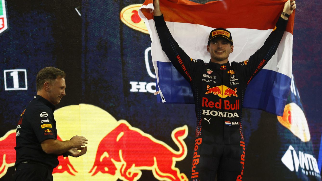 Foto: Verstappen celebra el título del mundo. (REUTERS Hamad I Mohammed)