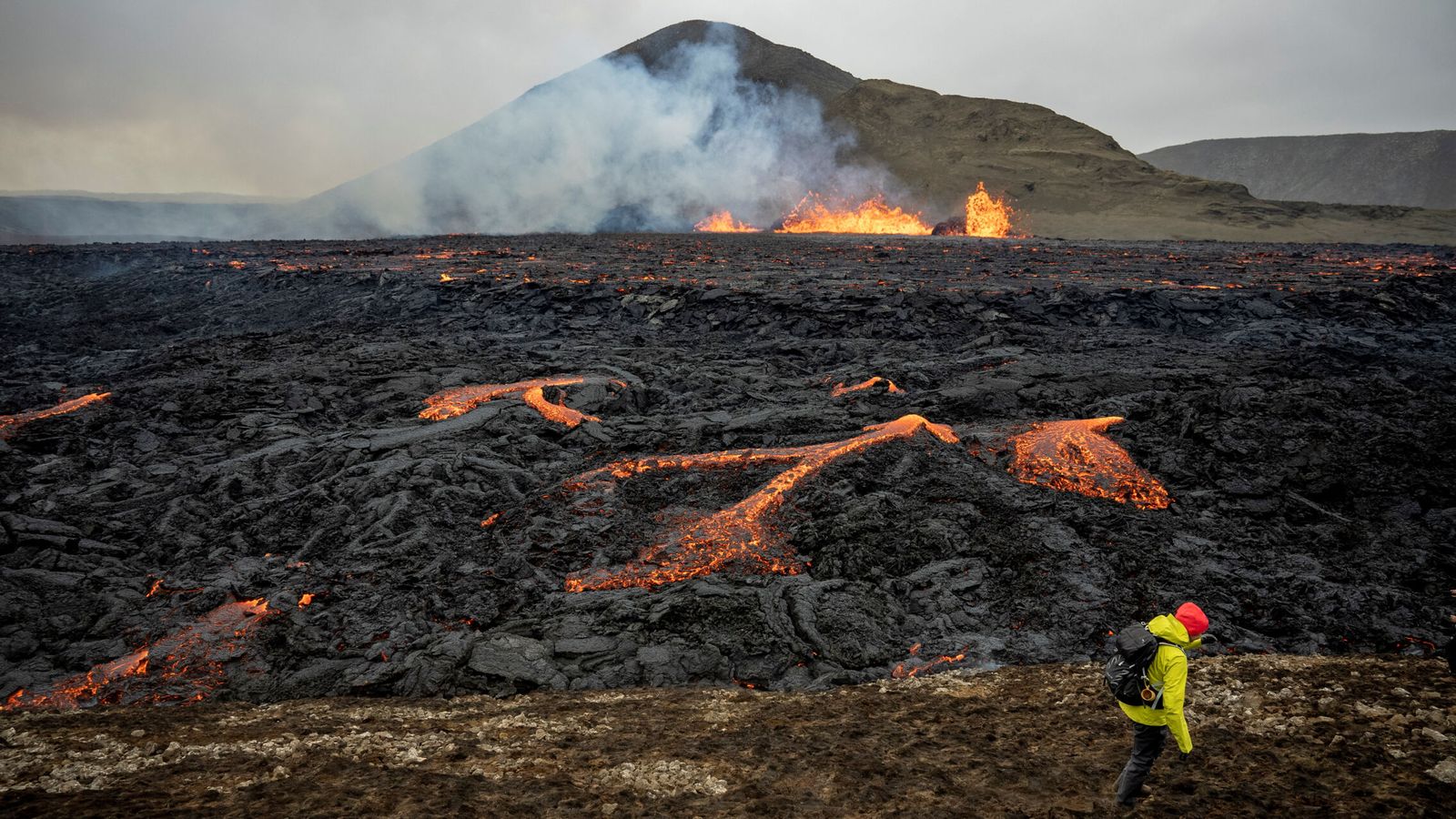 Las erupciones del Fagradalsfjall, que comenzaron en 2021. (Reuters)