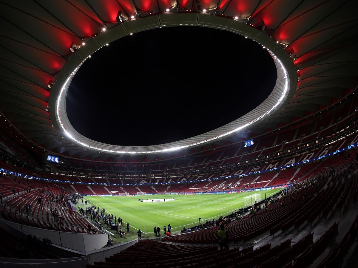 Foto: Vista del interior del estadio Wanda Metropolitano. (EFE)