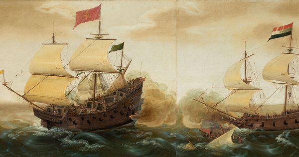 Foto: Galeones españoles contra galeones holandeses. (Cornelis Verbeeck)